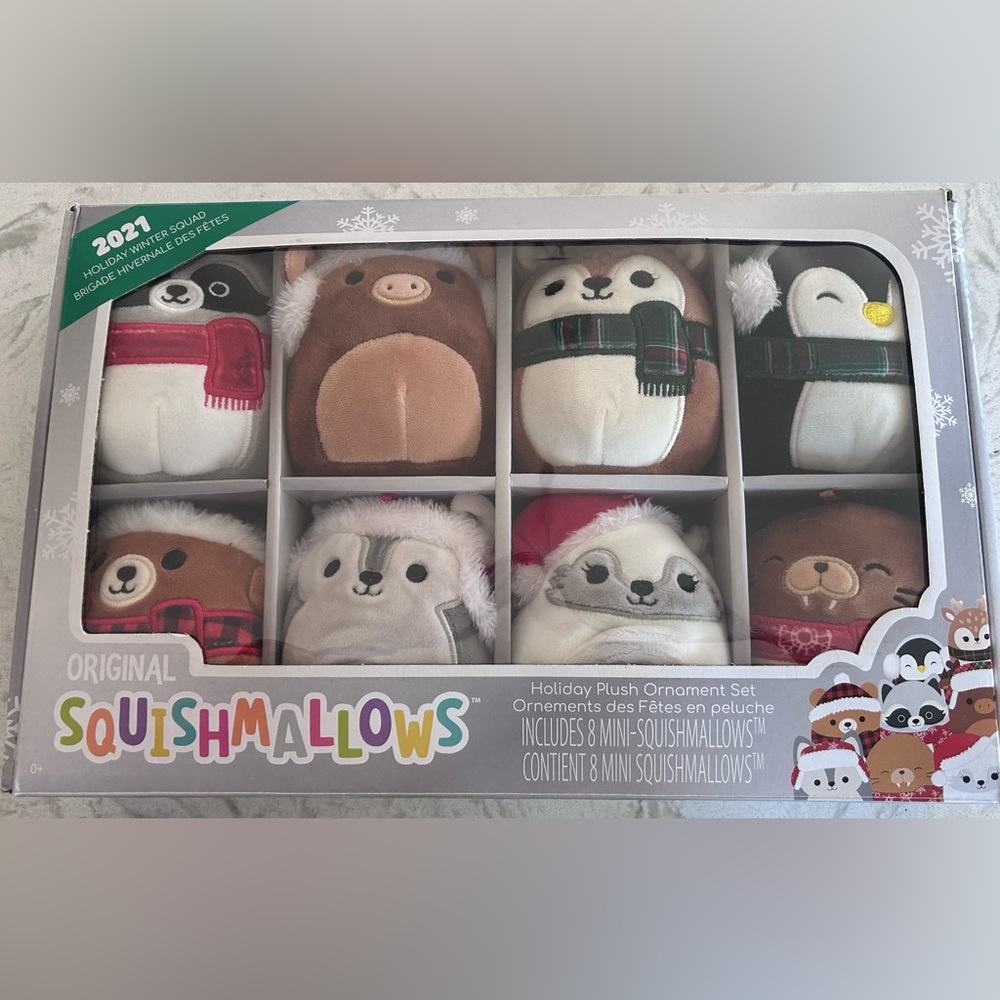 Squishmallows Plush Ornament Set 2021